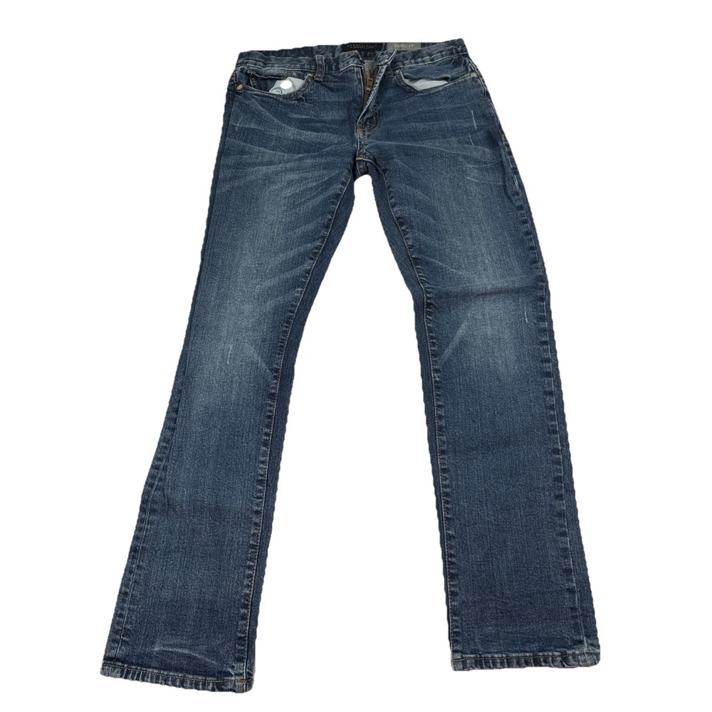 Aeropostale Skinny Jeans Men’s 29x30 (29x27) Blue Distressed Stretch Denim